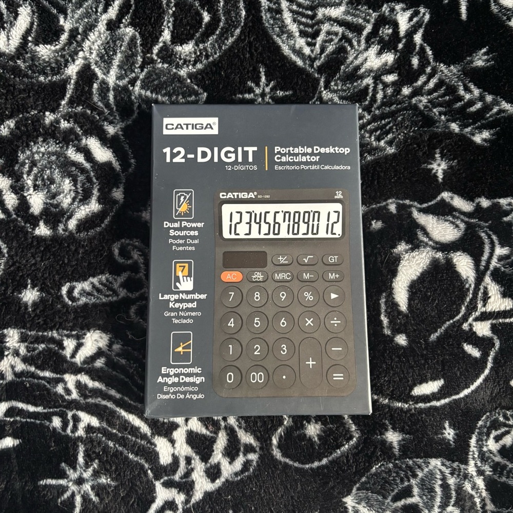 🎃3 for $10🎃 Catinga Digit Desktop Calculator Large Display Solar Battery Dual